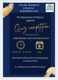Quiz Competition - Hiroshima and Nagasaki Day