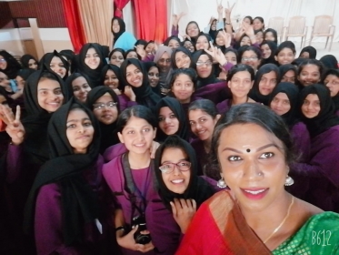 our students with Transgender Activist Sheethal Shyam